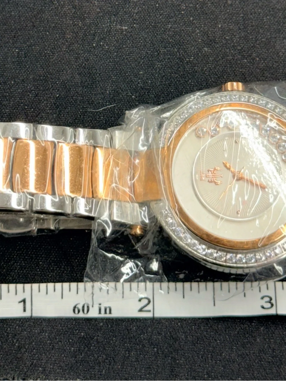 NWOT Jivago Women's JV617 Celebrate Crystal Two-tone Stainless Steel Watch